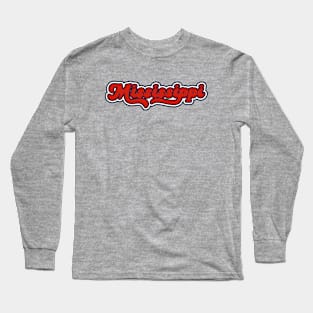 Retro Mississippi Script Long Sleeve T-Shirt